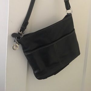 The Sak black leather  shoulder bag